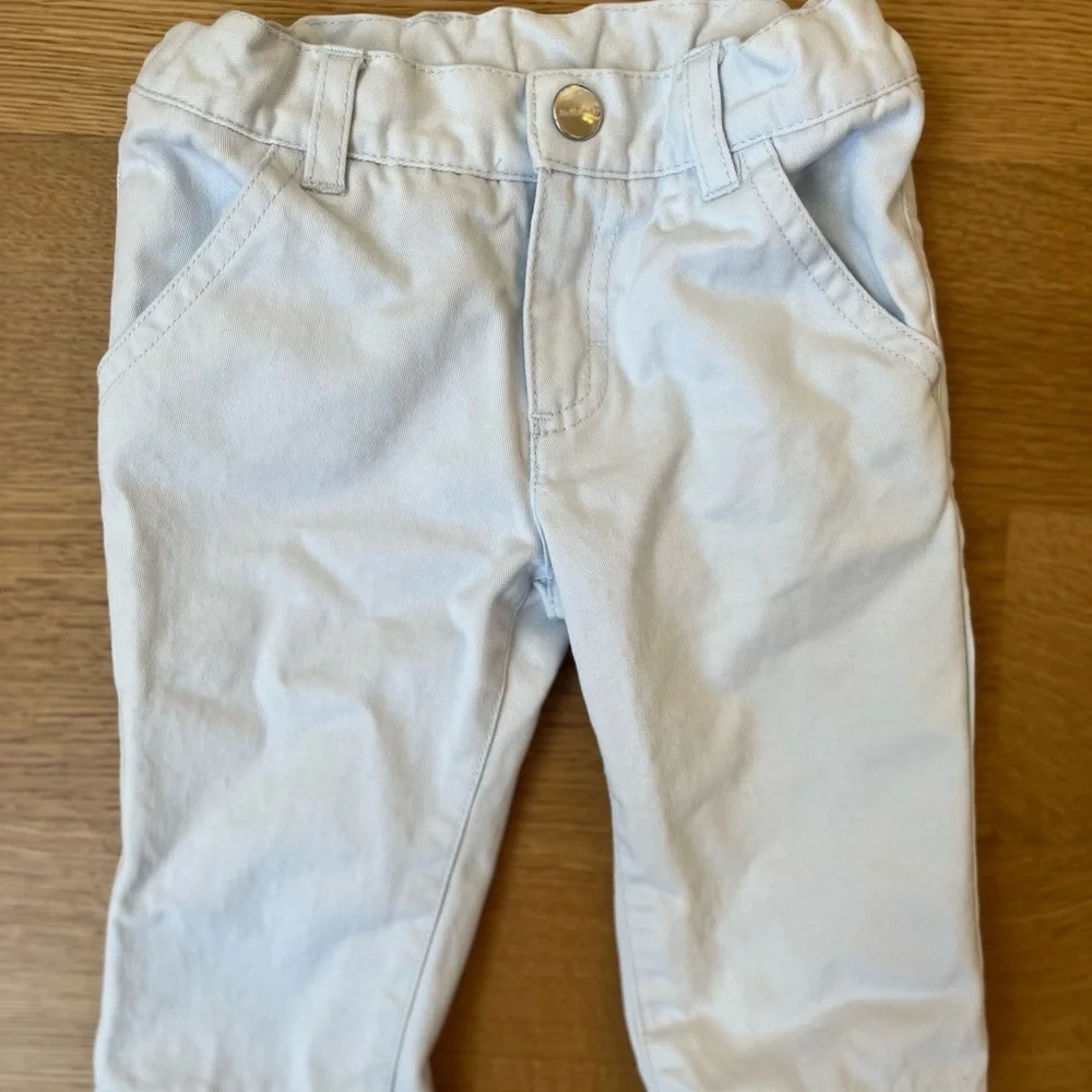 Jacadi Baby Boys Light Blue Chino Pants Size 6M/6 Months